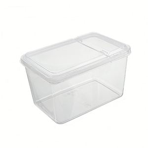 Transparent Flip Top <b>Plastic</b> <b>Display</b> <b>Box</b> Heightened Thickened Fresh Keeping <b>Box</b> Half Open Storage <b>Box</b> for Grains and Seasonings - Product Image 6