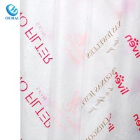 Impression de logo personnalisé papier d'emballage cadeau fleur papier imperméable vêtements chaussures papier de soie