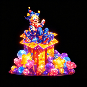 Caja <span class=keywords><strong>de</strong></span> Regalo con Globos <span class=keywords><strong>de</strong></span> Payaso <span class=keywords><strong>de</strong></span> <span class=keywords><strong>Circo</strong></span>, Decoración para Festivales, Centros Comerciales y Eventos <span class=keywords><strong>de</strong></span> Carnaval - Product Image 4