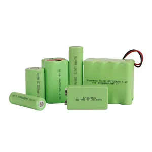 3A Ni Mh batteria ricaricabile OEM commercio all'ingrosso della fabbrica di alta qualità 12V 3.6V 7.2V 800Mah 600Mah batteria