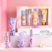 Mini Eau Fraîche Parfumée en Spray – Coffret Pêche Rose Bling Star Barbe à Papa Crème Sucrée – Format Voyage – Parfum Longue Durée pour Femme