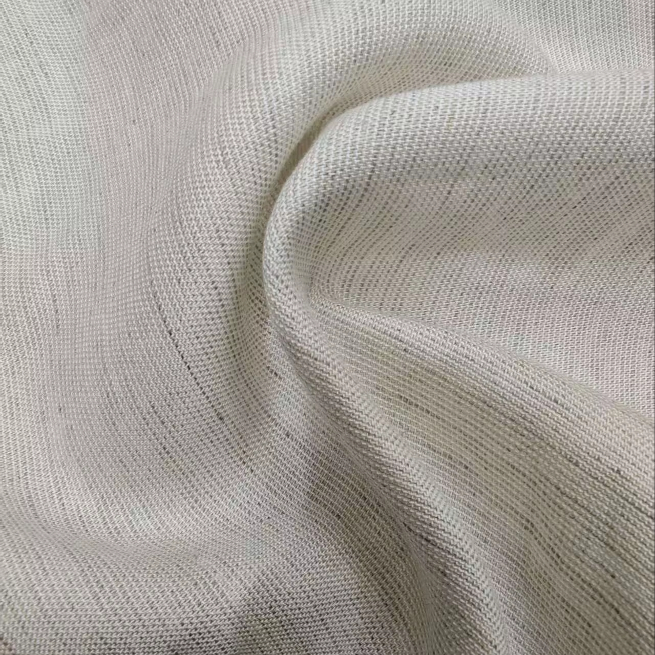 Cotton Linen Viscose Bamboo Fabric Plain Dyed Pattern Breathable Woven Lightweight 187GSM Excellent Softness MOQ2M