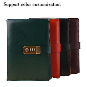 Tùy chỉnh kim loại khóa mịn PU da Vải Hoạt động kinh doanh mật khẩu Máy Tính Xách Tay Chủ Đề may ràng buộc 130 tấm kinh doanh - Product Image 2