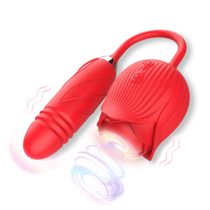 Meilleures ventes 2026 : Vibrateur rose 2 en 1 pour femmes, stimulateur <span class=keywords><strong>clitoridien</strong></span> à poussée et double stimulation, avec fonction de succion, jouet pour adultes - Product Image 6