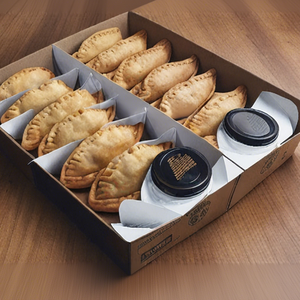 Caja <span class=keywords><strong>de</strong></span> Embalaje <span class=keywords><strong>para</strong></span> <span class=keywords><strong>Empanadas</strong></span> con Logotipo Personalizado <span class=keywords><strong>de</strong></span> Fábrica, con Compartimento Divisor, <span class=keywords><strong>Cajas</strong></span> <span class=keywords><strong>de</strong></span> Cartón Individuales <span class=keywords><strong>para</strong></span> Empacar <span class=keywords><strong>Empanadas</strong></span> <span class=keywords><strong>y</strong></span> Dumplings - Product Image 1