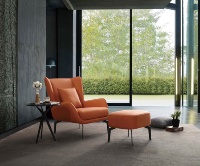 Fauteuil de salon modulaire moderne relaxant en cuir synthétique, ensemble de canapé de bureau, fauteuil inclinable de loisirs pour le salon, écologique
