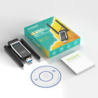 Heeda — carte réseau sans fil RTL8812BU, haute vitesse, Dongle USB, adaptateurs WiFi, avec antenne externe pour PC, ac1200 mbps