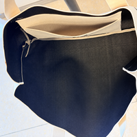 Sac à bandoulière tricoté durable à double poignée avec logo de marque personnalisé, grand sac esthétique en tissu pour les essentiels quotidiens