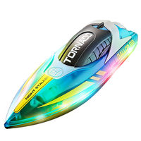 Bateau de course RC professionnel 2.4G 25KM/H à double moteur haute puissance, bateau rapide télécommandé électrique pour la compétition