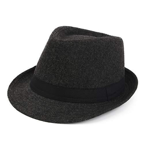 Enanth59 Cotton Short Brim Trilby Fedora Hat Men Women Classic Wool Felt Hat