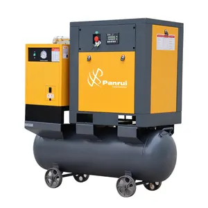 Kompresor udara sekrup putar, industri senyap 7,5 kW 11KW 15kW 20HP 16 bar all in one IP54 500 liter untuk laser serat