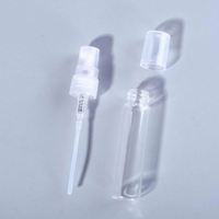 Vente en gros de mini échantillon de parfum vide en verre clair de luxe atomiseur testeur emballage d'huile carré 2ml 3ml 5ml 10ml mini carré clair