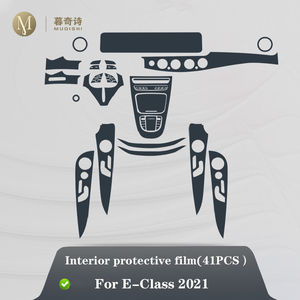 Película protectora transparente para <span class=keywords><strong>Mercedes</strong></span> Benz <span class=keywords><strong>Clase</strong></span> <span class=keywords><strong>E</strong></span> E300, E350, E450, 2021, película protectora de TPU, accesorio antiarañazos para Interior del coche - Product Image 2