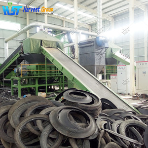 Machine de recyclage de pneus entiers robuste, déchiqueteuses de pneus pour la production de caoutchouc en granulés avec séparation des fils - Product Image 4