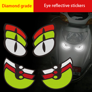 Pegatinas de vinilo reflectantes de estilo de coche personalizadas, advertencia exterior resistente a la intemperie que brilla en la oscuridad para coches, camiones, vehículos SUV - Product Image 5
