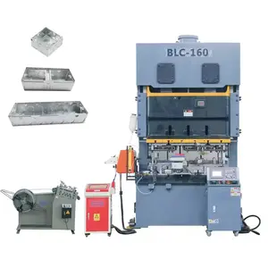 110T 160T 200T Electrical Metal Junction Box Power Press Punching Machine With Automatic Feeder
