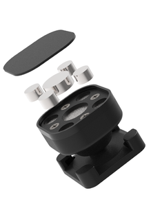 <b>Magnetic</b> Universal Car Dashboard Phone Mount ABS <b>Material</b> Black Red Adhesive Backing for 4-7 Inch Mobile Phones - Product Image 2