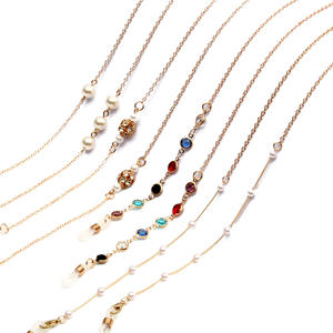 Cadena para Gafas Antideslizante de Metal Chapado en Oro que Conserva el Color, Estilo Europeo Americano, Superventas Transfronterizo - Product Image 5