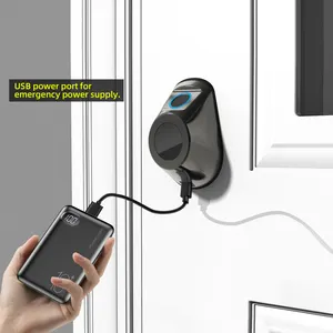2024 New Arrival Smart Deadbolt Lock Bluetooth Tuya App Fingerprint Keys Unlocked High Security Auto Lock For Hotel Home Office