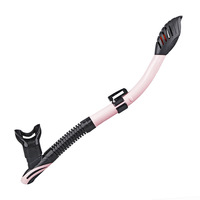 Tuba de plongée libre étanche en silicone, tuba de plongée sèche confortable et durable, unisexe