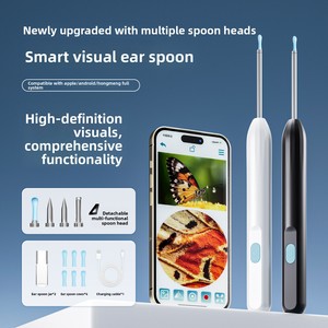 Otoscope intelligent V87 PRO <span class=keywords><strong>pour</strong></span> le nettoyage des <span class=keywords><strong>oreilles</strong></span>, visuel, HD, avec gyroscope 6 axes, sans fil, et embouts en silicone – Vente en gros - Product Image 3