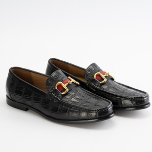CVEPVAL Mocassins pour hommes à bout rond, couleur unie, à enfiler, semelle en caoutchouc souple, chaussures décontractées - Product Image 2