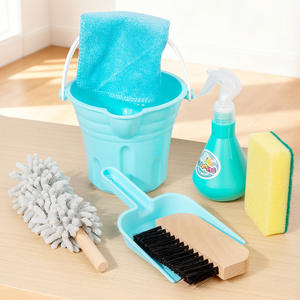 ชุดของเล่นทำความสะอาดบ้านจำลองไม้สำหรับเด็กอายุ 0-3 เดือน <span class=keywords><strong>เด็ก</strong></span>ชาย <span class=keywords><strong>เด็ก</strong></span>หญิง ฝึกทักษะชีวิต ปฏิบัติการดูแลบ้านแบบอินเทอร์แอคทีฟ - Product Image 4