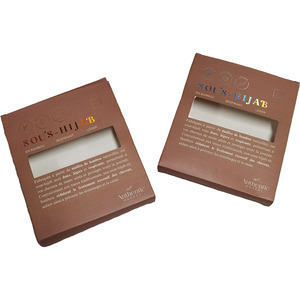 Scatola di sapone pieghevole con logo personalizzato con finestra quadrata personalizzata - Product Image 5