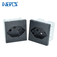 NEPCI Factory 45*45mm AC 250V 10A Module de prise électrique suisse XJY-QB-67 prise cubique suisse