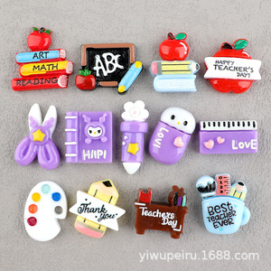 วัสดุงานฝีมือ DIY ถาดสี หนังสือ ดินสอ เคสมือถือ ของตกแต่งเรซิ่นสำหรับตกแต่งรองเท้า น้ำมันหยด - Product Image 2
