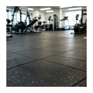 Tapete de Gimnasio de Goma Multicolor con Diseño Estético que Combina con Diferentes Estilos de Decoración Interior de Gimnasios Comerciales - Product Image 1