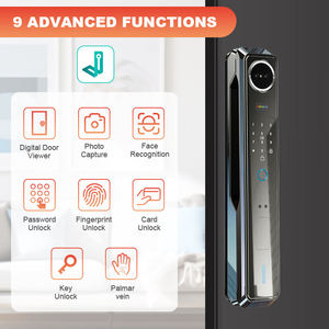 Aiendi 3D khuôn mặt & Palm tĩnh mạch thông minh khóa ngoài trời Wifi kỹ thuật số cửa xử lý nhận dạng khuôn mặt an ninh tốt nhất cho môi trường ngoài trời - Product Image 5