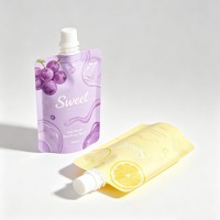 Pochette souple personnalisée avec bec verseur, haute barrière, pour emballage de liquides (gels énergétiques, boissons, jus)