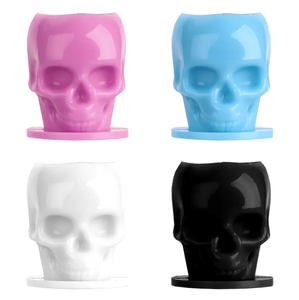 200PCS Tattoo Ink Cup <b>Holder</b> Silicone Pigment Stand Tray for PMU Microblading Permanent <b>Makeup</b> Workstation Tattoo Artist Use - Product Image 1