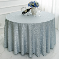 Nappe personnalisable en polyester jacquard au crochet à motif floral de style européen pour la maison, l'hôtel, les banquets de mariage, les restaurants, anti-poussière