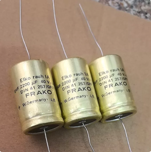 FRAKO EIko <span class=keywords><strong>Rauh</strong></span> LA EHF 40V 2200UF Deutscher Axialer Aluminium-Elektrolyt-Kondensator 25X40MM - Product Image 1
