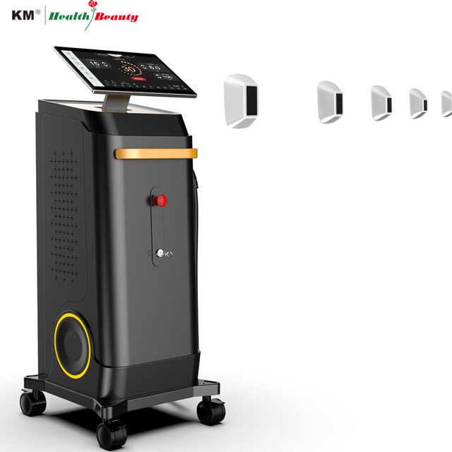 Commercial Quickly Touch Screen Multi-Wavelength Air/Water Cooling Painless 4 Wave 1200W Diode Laser Hair Removal Machine