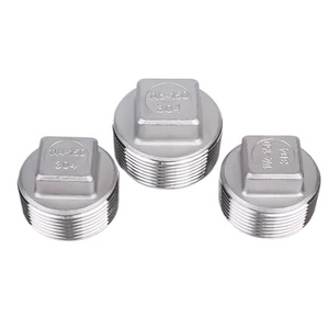 <span class=keywords><strong>Bouchon</strong></span> de tuyau à tête carrée en acier inoxydable SS304, filetage mâle, <span class=keywords><strong>1</strong></span>/8'', <span class=keywords><strong>1</strong></span>/4'', 3/8'', <span class=keywords><strong>1</strong></span>/<span class=keywords><strong>2</strong></span>'', 3/4'', <span class=keywords><strong>1</strong></span>'' - Product Image 1