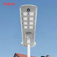 Lampadaire solaire LED automatique de nettoyage extérieur, indice IP65, 80W, corps en alliage d'aluminium, pour usage routier