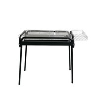 Barbecue au charbon de bois moderne, portable, haut de gamme, léger, en métal, 61x30cm, grande surface de cuisson, plateau à charbon en acier inoxydable amovible