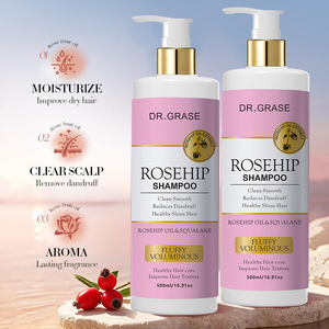 Champú de Marca Propia con Aceite Natural de Rosa Mosqueta, Limpieza Suave, Calmante <span class=keywords><strong>para</strong></span> <span class=keywords><strong>el</strong></span> Cuero Cabelludo, Hidratación Profunda, Control <span class=keywords><strong>del</strong></span> <span class=keywords><strong>Frizz</strong></span>, Suavidad y Brillo - Product Image 2