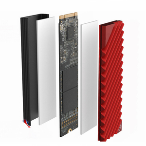 PS5 <span class=keywords><strong>M</strong></span>.2 SSD heatsink NVMe M2ระบายความร้อน2280สถานะของแข็งอลูมิเนียมปะเก็นหม้อน้ำกับแผ่นซิลิโคนความร้อน - Product Image 1