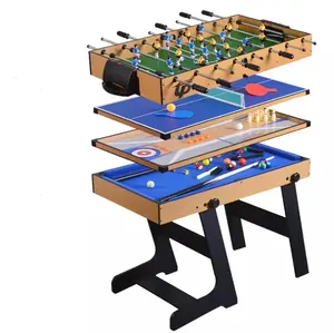 Wholesale Mini Folding Multifunction Tennis Billiards Entertainment Soccer 4 In 1 Game Tables