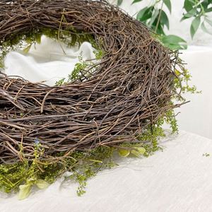 Guirnalda Decorativa con Huevos de Colores Artificiales de 36 cm, Planta Artificial, Corona de Plantas Naturales, Decoración Moderna para Fiestas y Festivales de Pascua - Product Image 3
