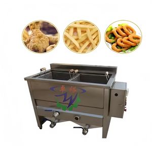 Machine à frire <span class=keywords><strong>semi</strong></span>-automatique industrielle à haute productivité agitation automatique chips de plantain frites pommes de terre <span class=keywords><strong>friteuse</strong></span> - Product Image 5