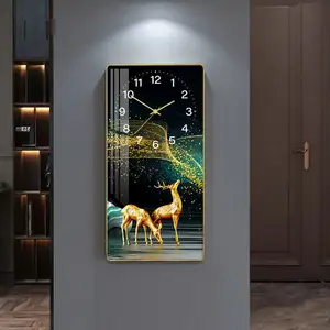Dekor Uhr zootopia Poster Rahmen, Wohnzimmer Dekoration, Leinwand 3D Wand hängend Glas Malerei