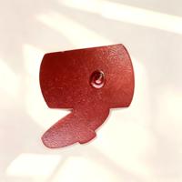 Épinglette en métal émaillé personnalisée, design personnalisé, paillettes rouges, logo personnalisé, cadeau souvenir, épinglette en émail doux personnalisée