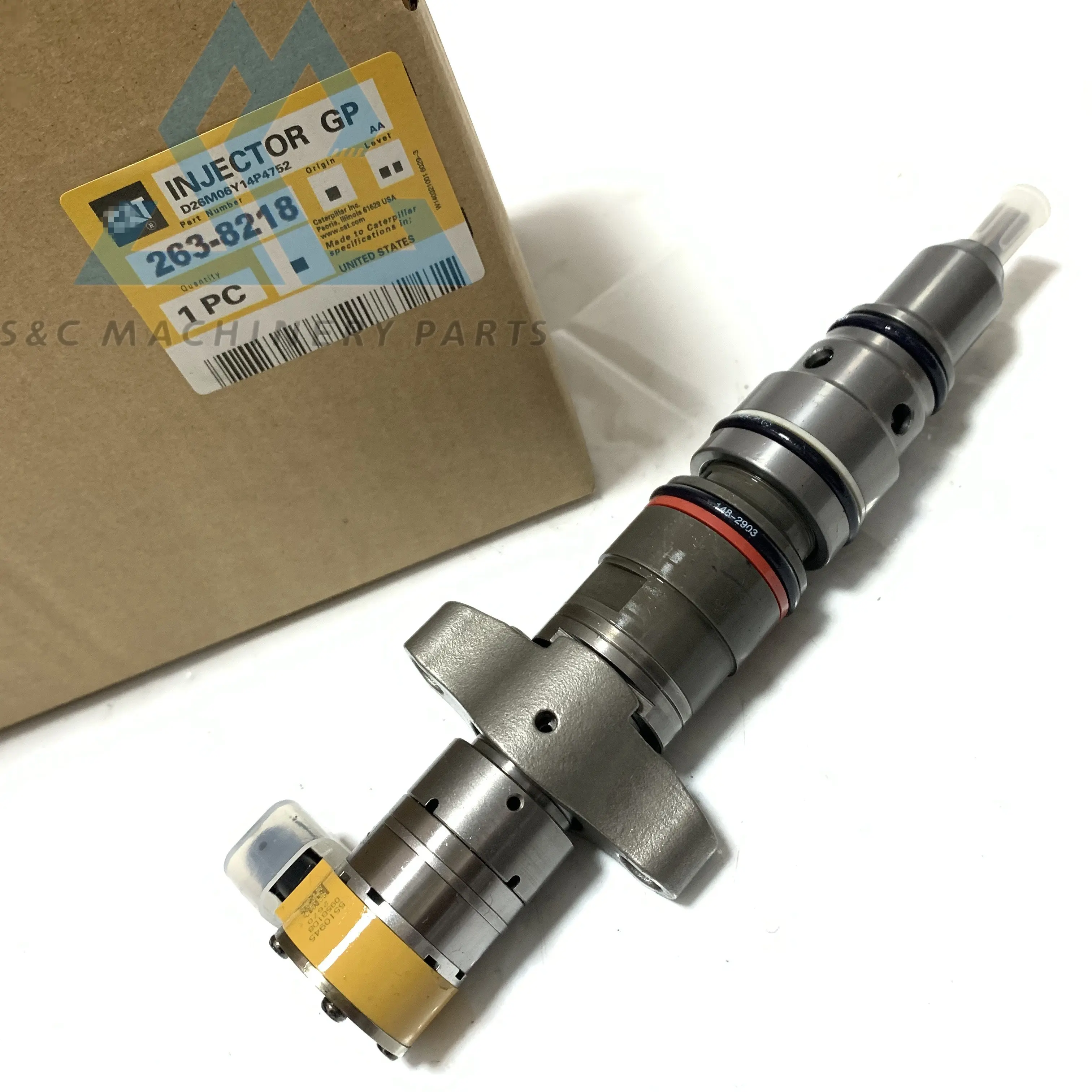 Excavator Engine Parts 263-8218 Common Rail Injector 2638218 557-7627 387-9427 328-2585 Fuel Injector for Cat C7 C9