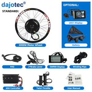 <span class=keywords><strong>Kit</strong></span> di conversione bici elettrica potente con motore mozzo brushless ad alta velocità MTX Rim 1500W 2000W 3000W 5000W Display 700c - Product Image 2