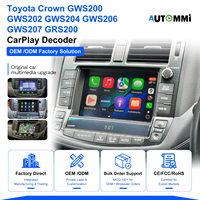Kit Decoder Wireless Apple CarPlay Android Auto per Toyota Crown GWS200 GWS202 GWS204 GWS206 GWS207 GRS200 2008-2012